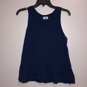 Old navy blue tank top